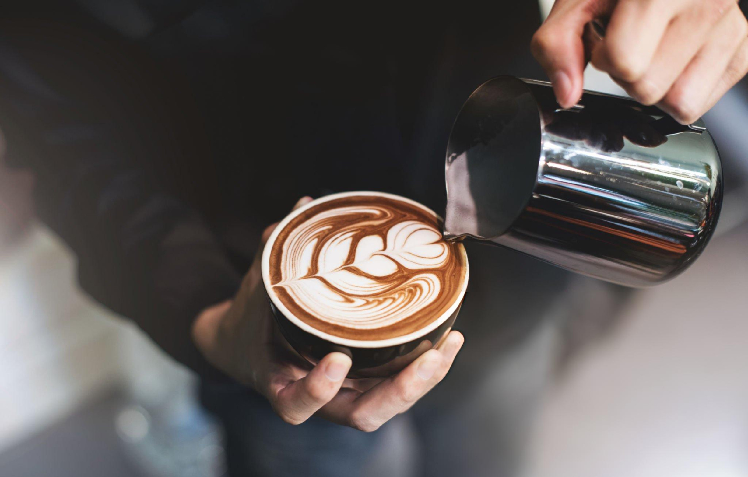 Barista Make a Latte Art