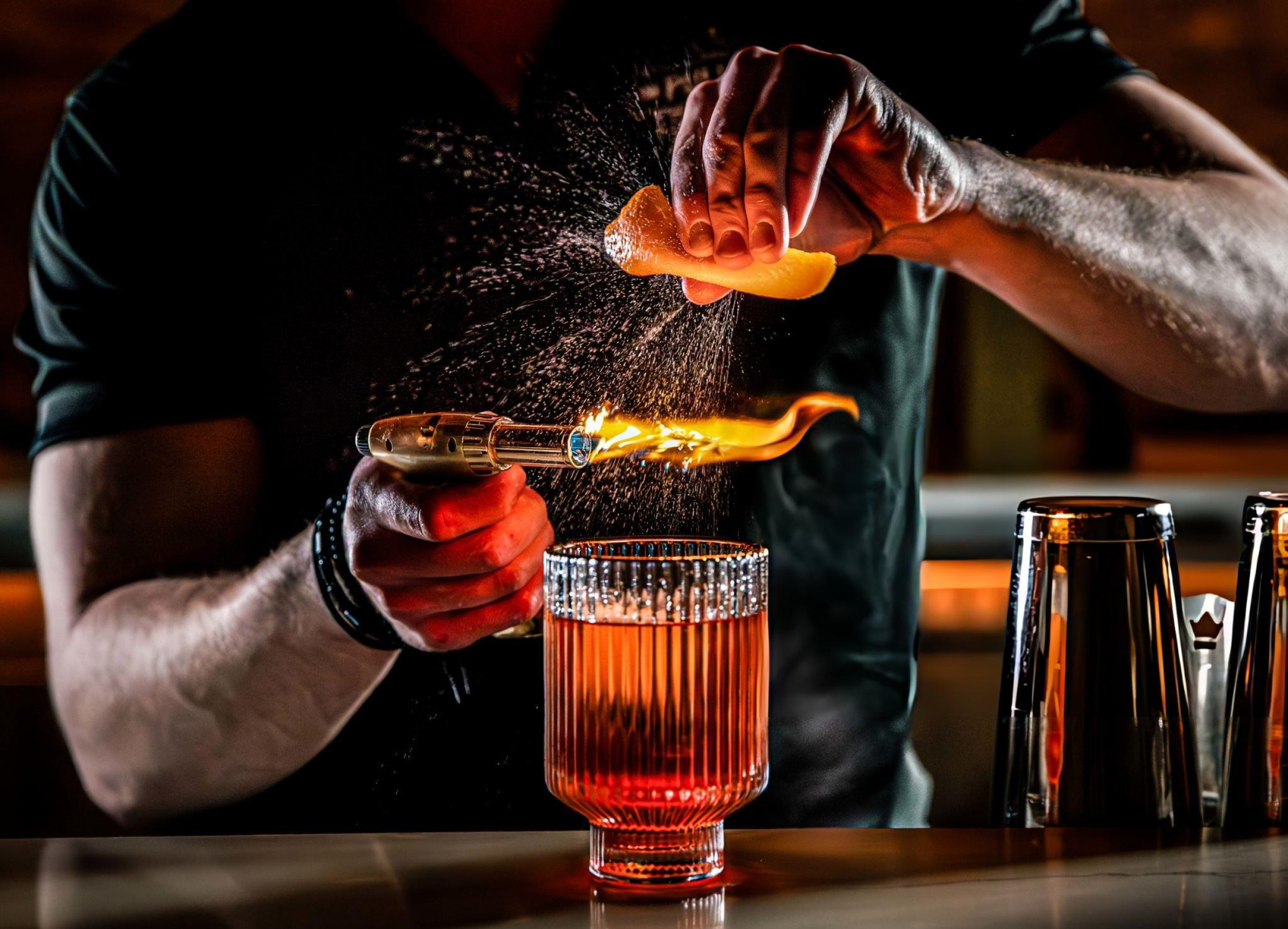 Bartender Preparing Cocktail