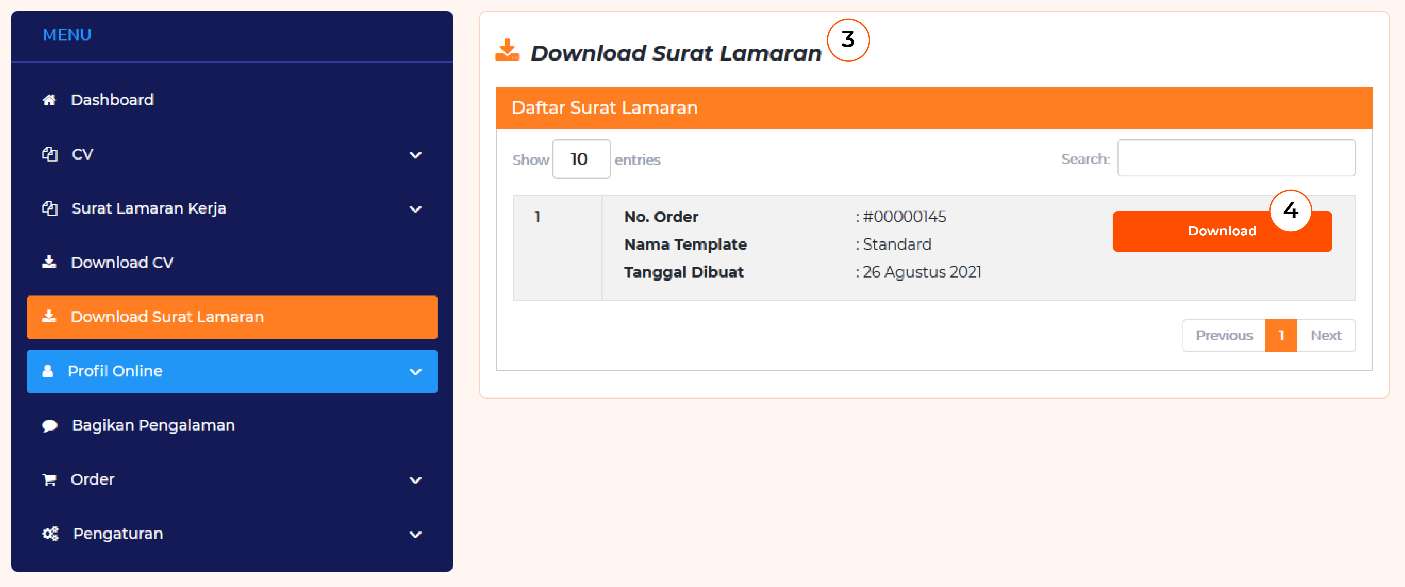 Cara Download Surat Lamaran Kerja 2